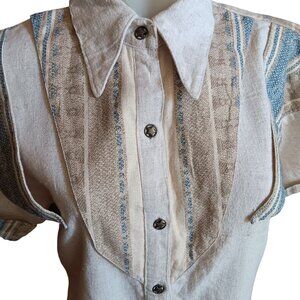 Large Vintage Women's Western Back At The Ranch USA Cowgirl Ranchwife Shirt